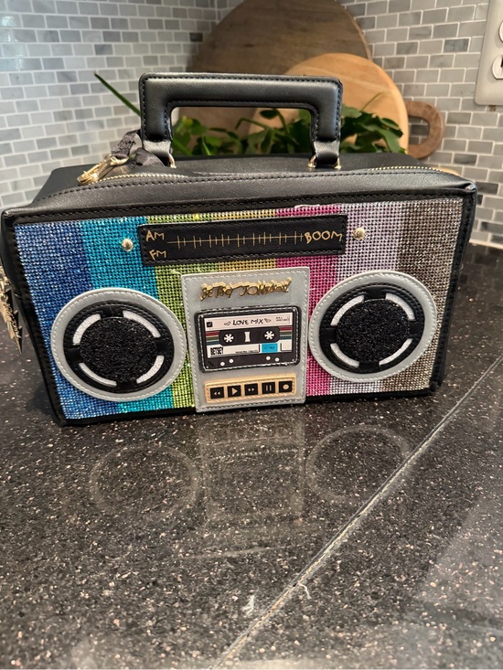 Betsey Johnson Handbags - Betsey Johnson Kitsch Say Anything Boom Box Crossbody Bag Purse